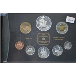 2004  French settlement in North America 400th anniversary double dollar proof set with silver and g