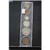 Image 1 : Selection of cased Newfoundland coins including 1917 one cent, 1905 fifty cent, 1917 twenty five cen