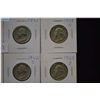 Image 2 : Lot of twelve silver American quarter coins