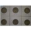 Image 3 : Lot of twelve silver American quarter coins