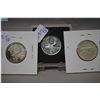 Image 1 : Three Canadian quarters including  1938, 1944 and 1967
