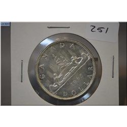 1965 Canadian silver dollar coin