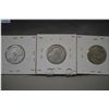 Image 2 : Lot of three Canadian silver quarters