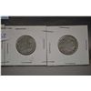 Image 2 : Lot of five Canadian silver quarters