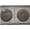 Image 2 : Two Canadian silver fifty cent coins