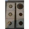 Image 1 : Three Canadian pennies and a three Newfoundland five cent pieces