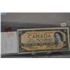 Image 1 : Canadian fifty dollar bill from 1954 with modified hairdo