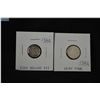 Image 1 : Two Silver 5 Cent Coins 1907 and 1941