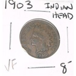 1903 INDIAN HEAD PENNY RED BOOK VALUE $8.00+ *NICE EARLY VERY FINE GRADE*!! PENNY CAME OUT OF SAFE!!