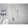 Image 1 : VINTAGE 12K GOLD NECKLACE & PEARL PENDANT *PEARL IS FLOATING FREE INSIDE CYLINDER OF PENDANT* STAMPE