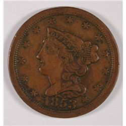 1853 HALF CENT XF-40