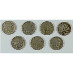 1921, 23-P,S, 24-P,D,S, & 1925 BUFFALO NICKELS