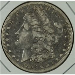 1895-O MORGAN SILVER DOLLAR VF-30