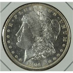 1904-O MORGAN SILVER DOLLAR CHOICE BU