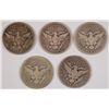 Image 2 : (5) BARBER QUARTER (95-O, 08, 08-O, 09, 09-D)