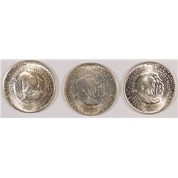 1954 (P, D, S) WASHINGTON/CARVER COMMEN HALF DOLLARS CH BU