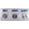 Image 2 : (3) 1986-D KENNEDY HALF DOLLARS PCGS MS-66+