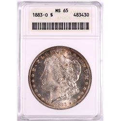 1883-O MORGAN DOLLAR ANACS MS-65