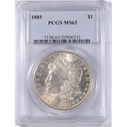 1885 MORGAN DOLLAR PCGS MS-63