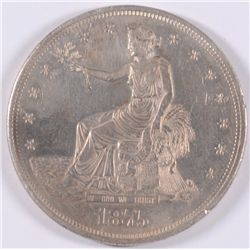 1875-CC TRADE DOLLAR, MS-62 LOTS OF LUSTRE, VERY RARE "CC ISSUE
