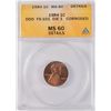 Image 1 : 1984 LINCOLN CENT ANACS MS-60 DETAILS (DDO) RARE