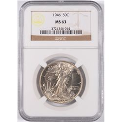 1946 WALKING LIBERTY HALF DOLLAR NGC MS-63