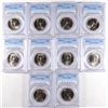 Image 1 : (10) 1986-D KENNEDY HALF DOLLARS PCGS MS-66+