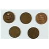 Image 2 : (5) 1875 INDIAN HEAD CENTS