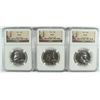 Image 1 : LOT OF ( 3 ) 1961 FRANKLIN HALF DOLLARS, NGC PROOF-67