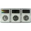 Image 2 : LOT OF ( 3 ) 1961 FRANKLIN HALF DOLLARS, NGC PROOF-67