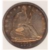 Image 2 : 1879 SEATED HALF DOLLAR, PCI MS-64, BEAUTIFUL COLORS, RARE LOW MINTAGE!