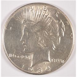 1934-D PEACE DOLLAR XF/AU