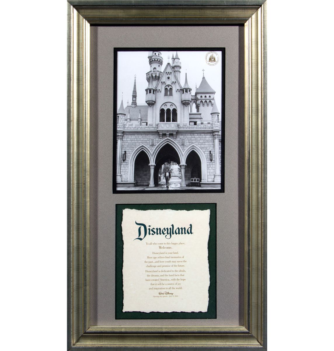 Print Of Walt Disney Opening Day Speech Print Of Walt Disney Opening Day Speech