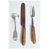 Image 2 : CHILD'S REVOLUTIONARY WAR ERA 2 PRONG FORK, KNIFE SPOON