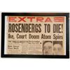 Image 1 : "Rosenbergs to Die! Ike, Court Doom Atom Spies" Extra
