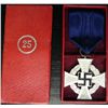 Image 1 : ORIGINAL CASED NAZI 25 YEAR FAITHFUL SERVICE AWARD