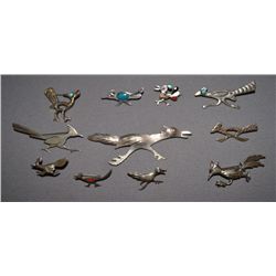 ELEVEN ROADRUNNER PINS