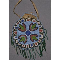 PLAINS BEADED POUCH