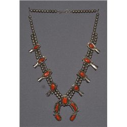 NAVAJO SQUASH BLOSSOM NECKLACE