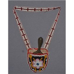 GREAT LAKES BEADED NECK POUCH