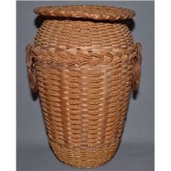 PENOBSCOT BASKETRY JAR