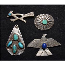 FOUR NAVAJO PINS