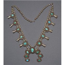 NAVAJO SQUASH BLOSSOM NECKLACE