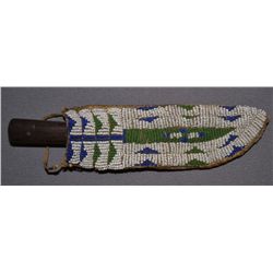 SIOUX BEADED KNIFE SHEATH