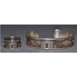 NAVAJO BRACELET AND RING SET