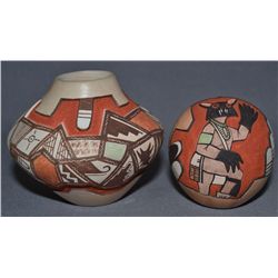 TWO HOPI POTS