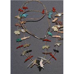 TWO PUEBLO FETISH NECKLACES