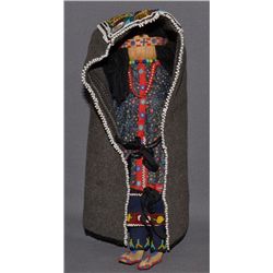 IROQUOIS DOLL AND CRADLE