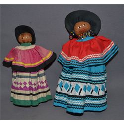 TWO SEMINOLE DOLLS