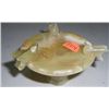 Image 1 : VINTAGE JADE BIRD & BIRDBATH STAND APROX. 2" X 3"!! ITEM CAME OUT OF SAFE!!